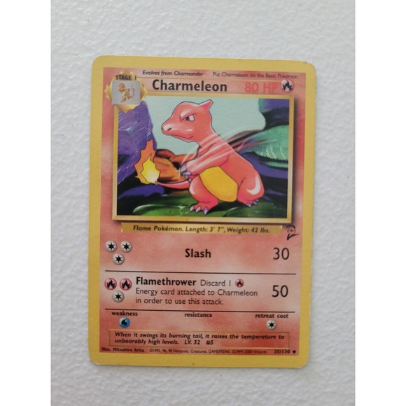 Popular Video Games Classic Base Set 2 Charmeleon 35/130 Uncommon Pokemon Card - Picture 1 of 2